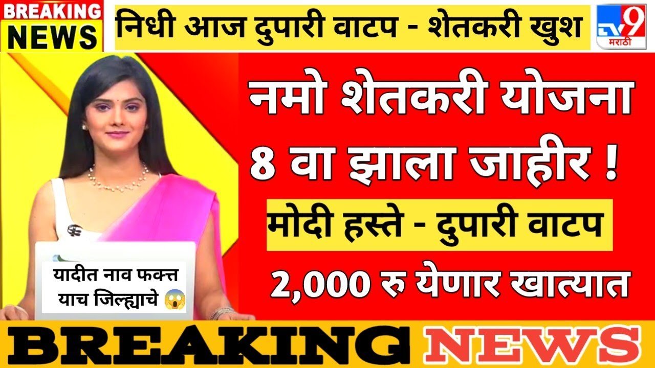 नमो शेतकरी योजना: या तारखेला खात्यात ₹२,००० जमा; यादी पहा Namo Shetkari Yojana Installment Date